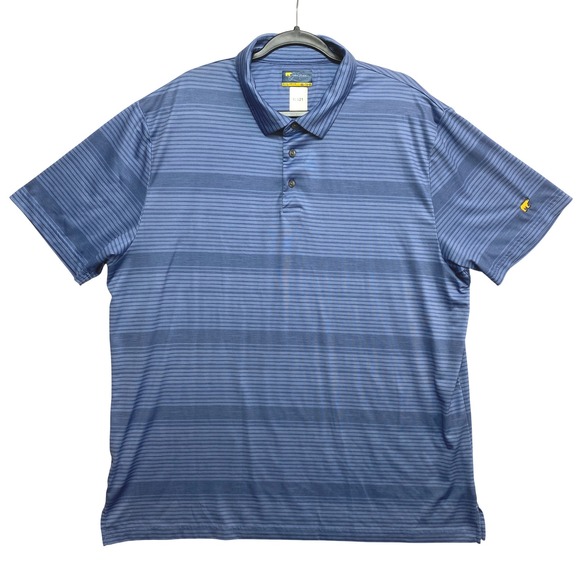 Jack Nicklaus Other - Jack Nicklaus Polo Shirt Mens XXL Blue Short Sleeve Striped Performance Golf